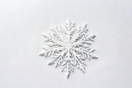 White snowflake on light backgroundの素材