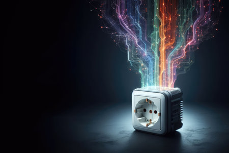 Illustration abstract rosette illustration on dark background. Place for textの素材