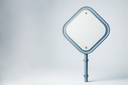 Blank sign on clean background. Space for textの素材