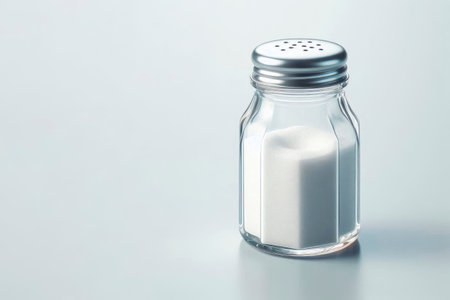 Salt shaker on a clean background. Space for textの素材