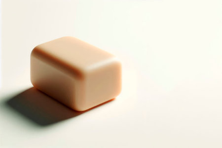 Soap in a minimalist style on a light background. Space for textの素材