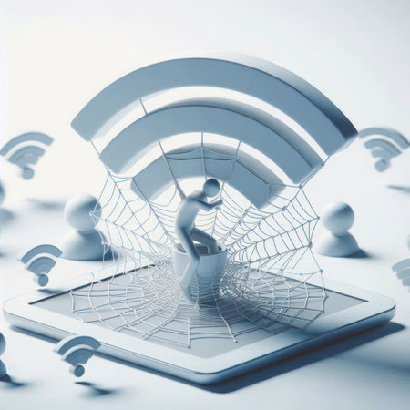 A person who has fallen into an Internet trapの素材