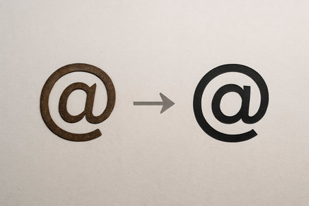 The evolution of the dog symbol from the old to the new. Space for textの素材