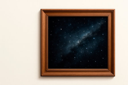 A painting depicting the starry sky in the universeの素材