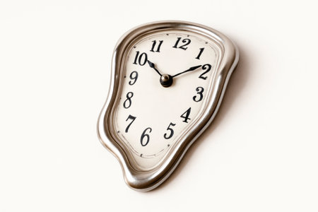 A melting clock in the style of surrealismの素材
