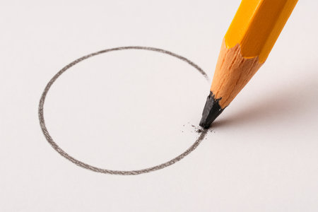 The pencil draws a vicious circleの素材