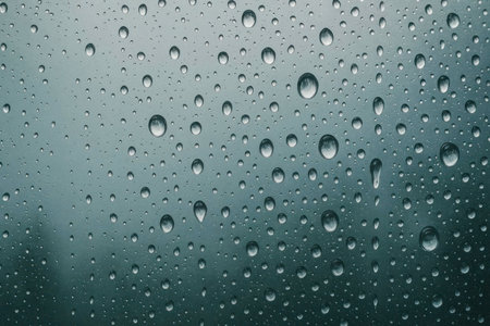 Raindrops on the glass of the windowの素材