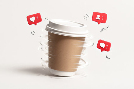 Addiction to social media and constant notificationsの素材