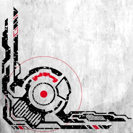 abstract futuristic background scratched. vector graphics.のイラスト素材