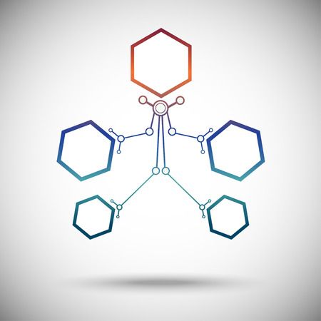 abstract nanorobot of cellsのイラスト素材