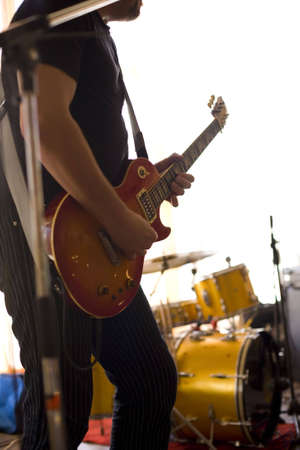 Musician play on guitar #4. Photo from my series about musicians.