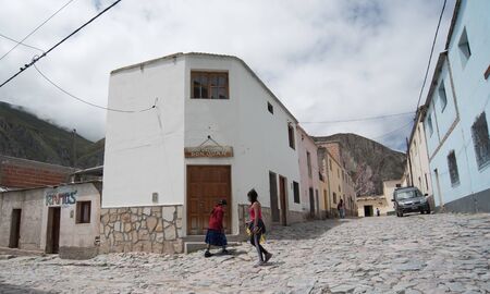 Iruya, Argentina - March 06 2017: A little and very old town hiden inside the mountains in the province of Salta.のeditorial素材