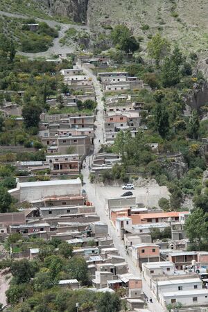 Iruya, Argentina - March 06 2017: This is a town in front of Iruya,  a village hiden inside the mountains in the province of Salta.のeditorial素材