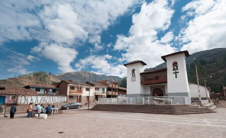 Huasao, Peru - August 17 2011: A mysterious town full of energy due to the large number of sorcerers and shamans.のeditorial素材