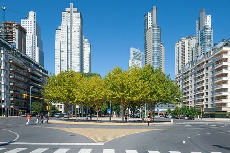 Buenos Aires, Argentina - January 14 2013: Life in Puerto Madero and its buildings in Buenos Aires City.のeditorial素材