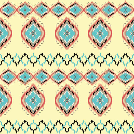 ikat pattern, geometric pattern, Line pattern abstract backgroundillustraion. Abstract ethnic...