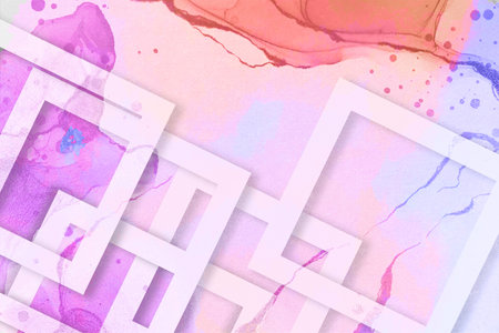 Abstract Colorful geometric background. Modern background design. Fluid shapes composition. Fit for...