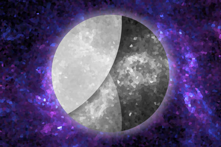 Abstract polygonal background. 3D illustration. Space for text.の写真素材