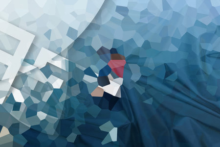 Abstract polygonal background. 3D illustration. Space for text.の写真素材