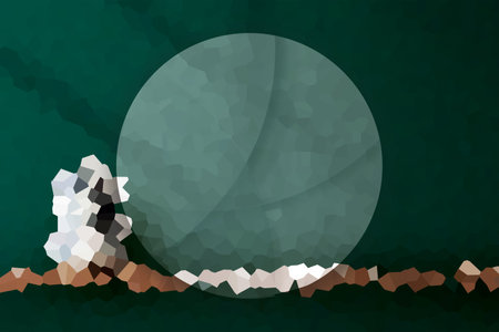 Abstract Low poly crystal background. Polygon design pattern. Low poly illustration, low polygon background. Banner template. 3D Illustrationの写真素材