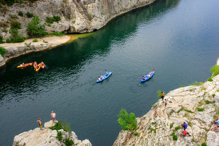 boats on riverのeditorial素材