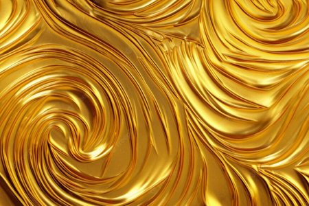 Background luxury gold textured metallic, chrome modern cover backdrop wallpaperの写真素材