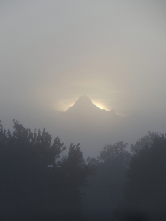 Dawn over Mount Kenyaの写真素材