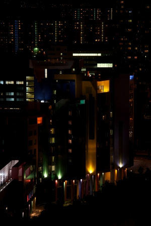 Moscow building by nightの写真素材