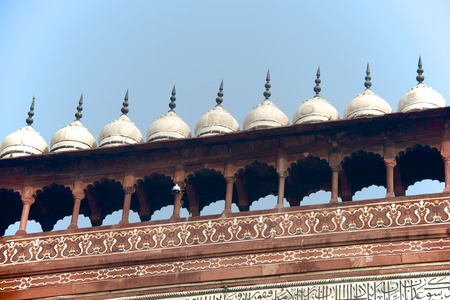 Row of domes at Taj Mahalの写真素材