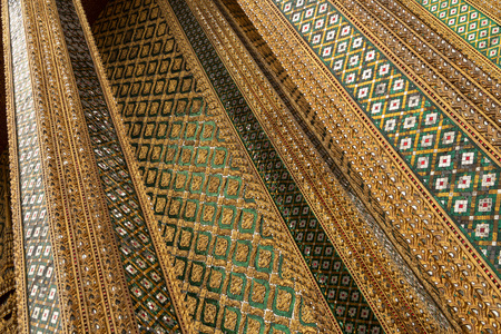 Pillars of Phra Mondop in Grand Palaceのeditorial素材