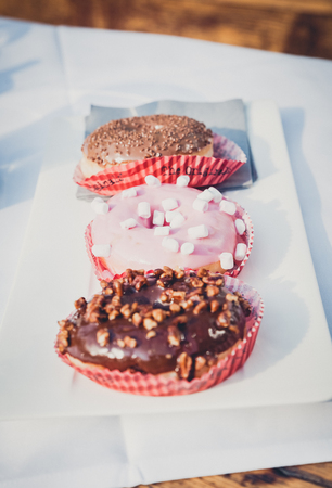 color donuts