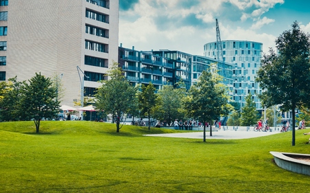 Portcity parkの写真素材