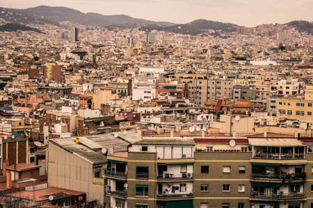 Barcelona from Monjuicの写真素材