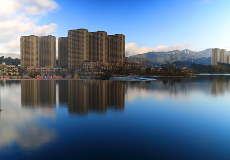 Urban buildings constructionの写真素材