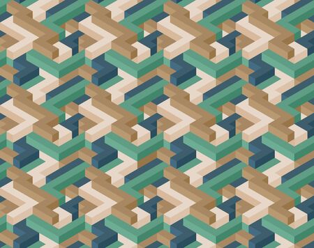 3D color shapeのイラスト素材