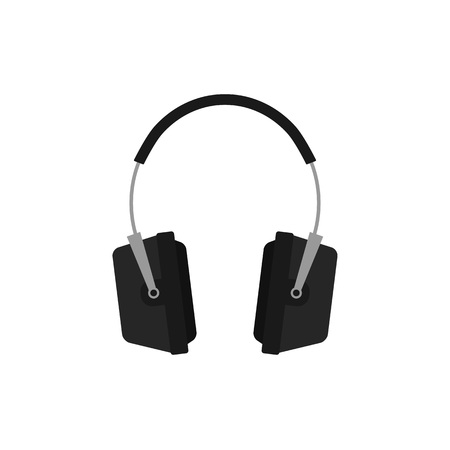 Vector headphone flat designのイラスト素材