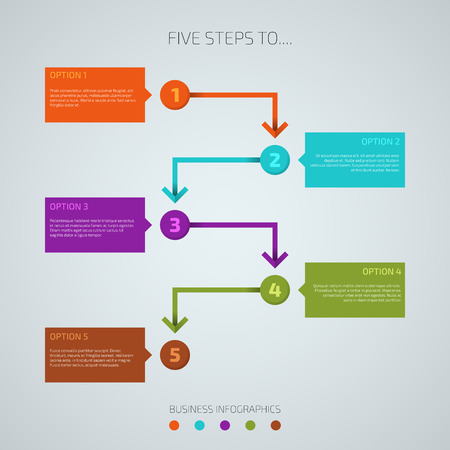Business diagram. Infographics circle vector illustration. Step by step chart with options for layout, banner, diagram and web design.のイラスト素材