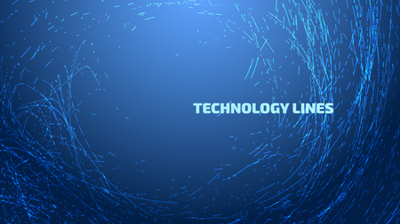 Abstract vector background with digital lines. Design for banner, brochure, business card, flyer.のイラスト素材