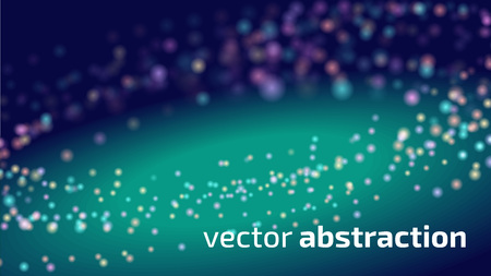 Vector abstract background. Internet data connection illustration. Space, universe with blurring stars. Electronic colorful abstraction.のイラスト素材