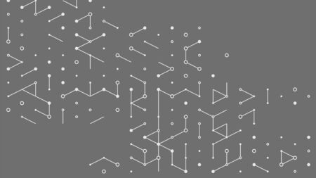 Abstract vector background. Polygon vector illustration. Technology futuristic design. Black cube shape pattern. Geometric lines. Digital backdrop.のイラスト素材