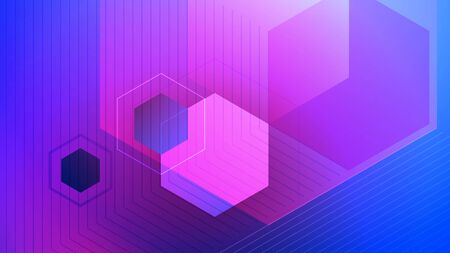 Abstract vector background. Polygon vector illustration. Technology futuristic design. Color cube...