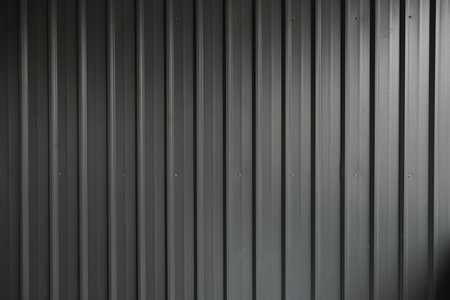 metal texture and material .Blue gray galvanized iron sheet.Profile sheets of metal isolatedの写真素材