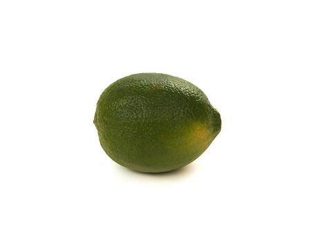 juicy lime on a white backgroundのeditorial素材