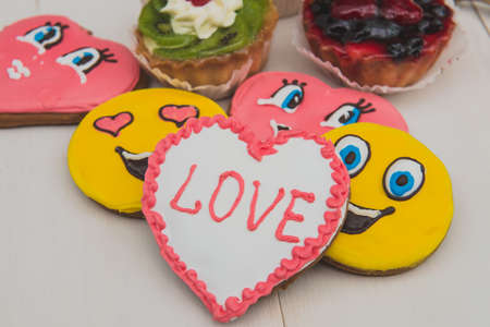 Cookies heart on Valentines Day