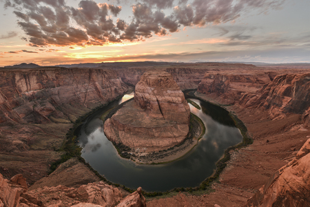 Horseshoe Bend, Arizona, USAの写真素材
