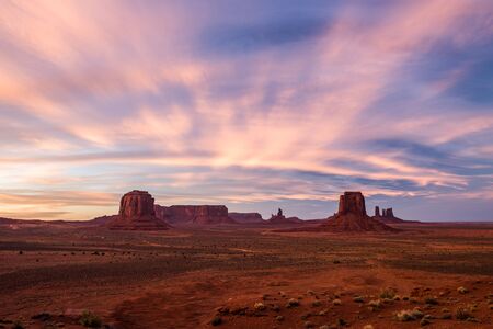 Monument Valley, Colorado Plateau, Arizona Utah, USAの写真素材