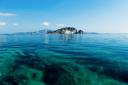 Beautiful Marathonisi Island Zakynthosの写真素材