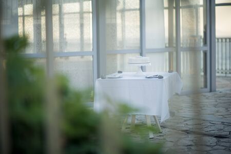 A delicious looking wedding cakeの写真素材