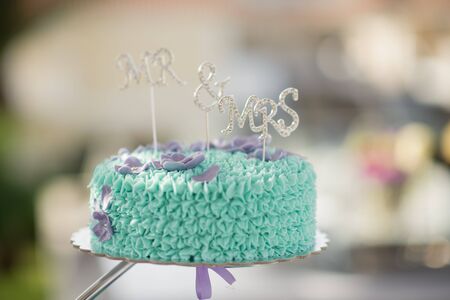 A delicious looking wedding cake