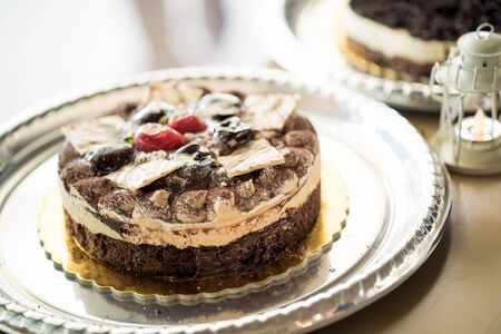 A delicious looking wedding cake
